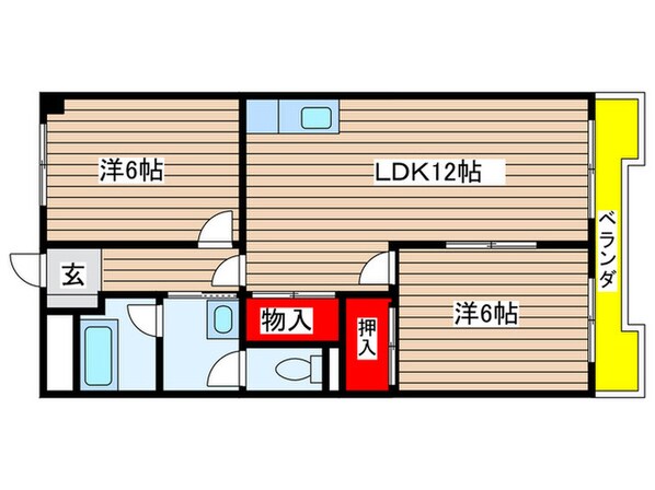 コ－ポナリタの物件間取画像